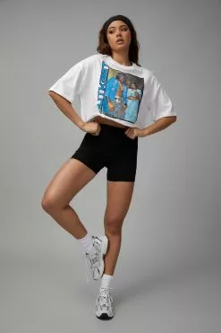 Cheeky High Waisted Printed Bike Short