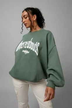 Slouchy Premium Graphic Crew