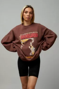 Lcn Music Merch Slouchy Premium Graphic Crew