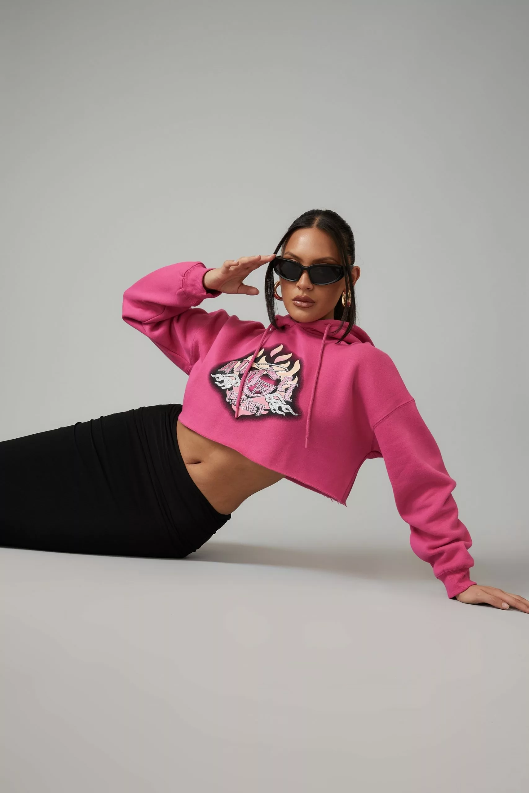 Slouchy Crop Hoodie - Image 5