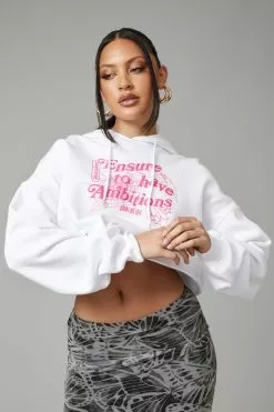 Slouchy Crop Hoodie