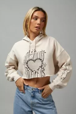 Slouchy Crop Hoodie