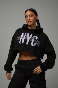 Slouchy Crop Hoodie
