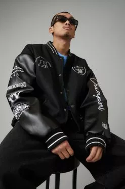 NFL Raiders Super Bowl Varsity Jacket