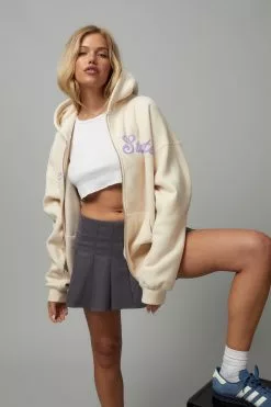 Oversized Zip Through Hoodie