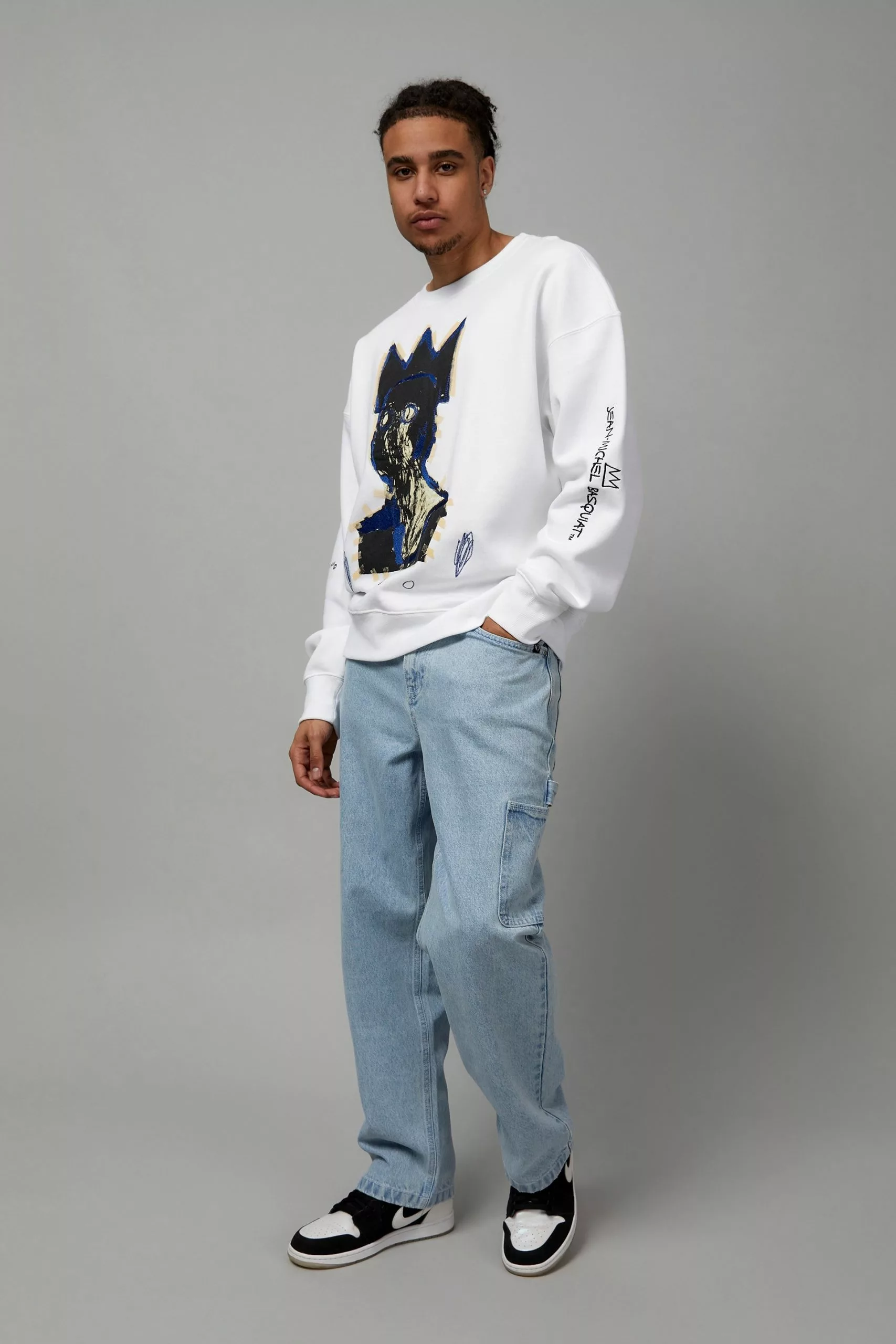 Baggy Basquiat Graphic Crew