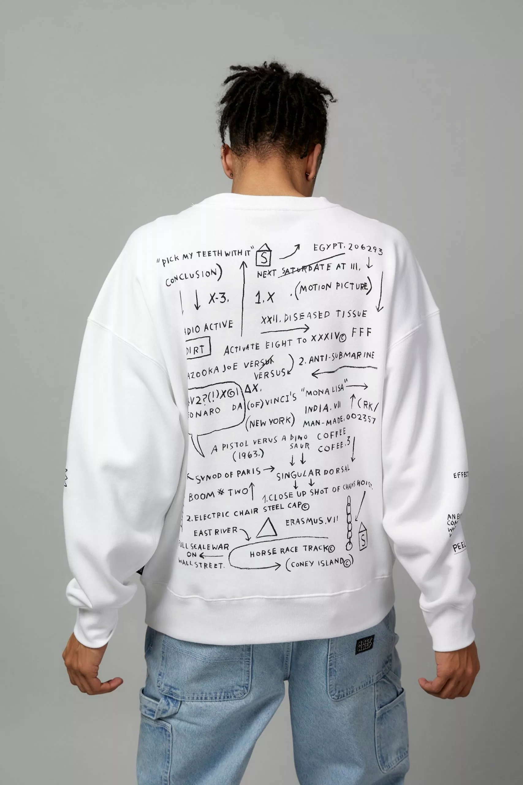 Baggy Basquiat Graphic Crew - Image 3