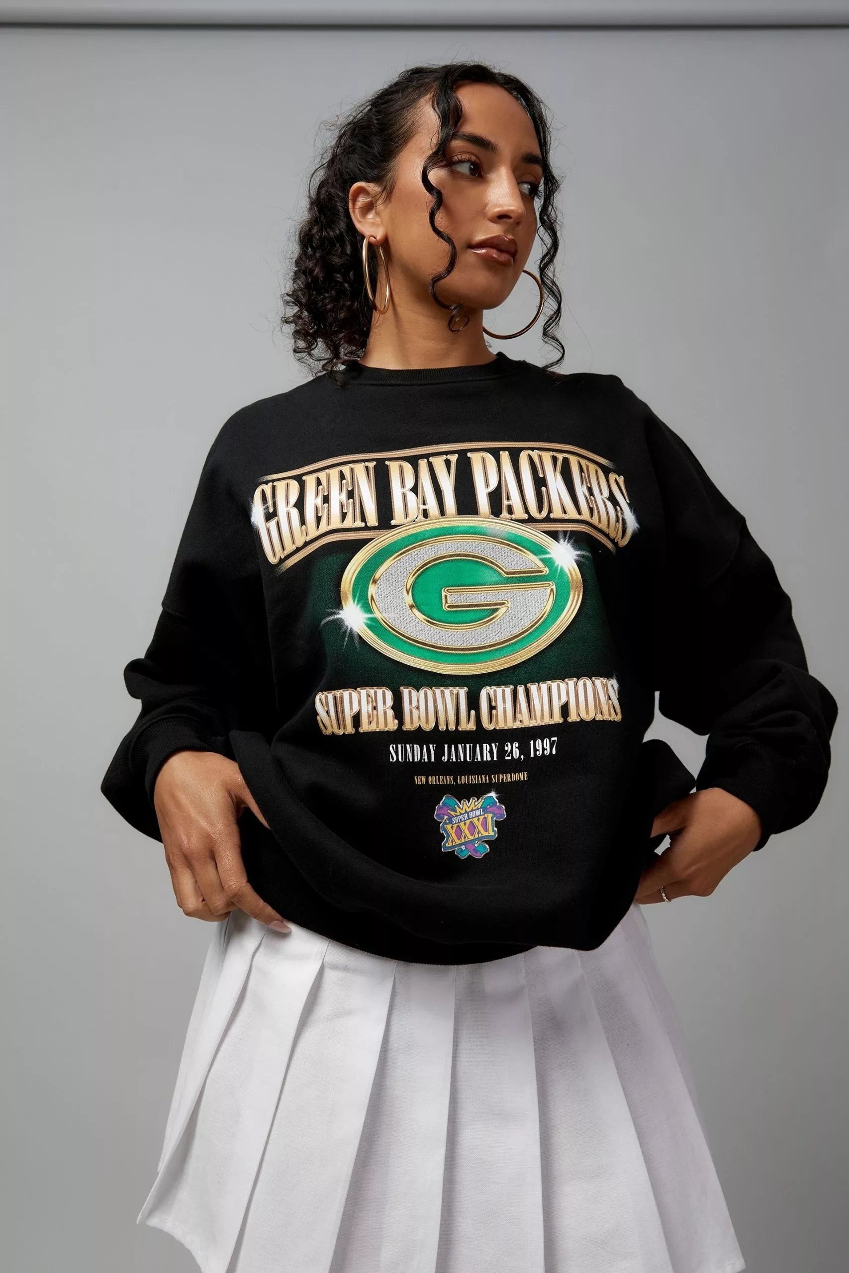 NFL Super Bowl Slouchy Graphic Crew