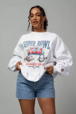 NFL Super Bowl Slouchy Graphic Crew