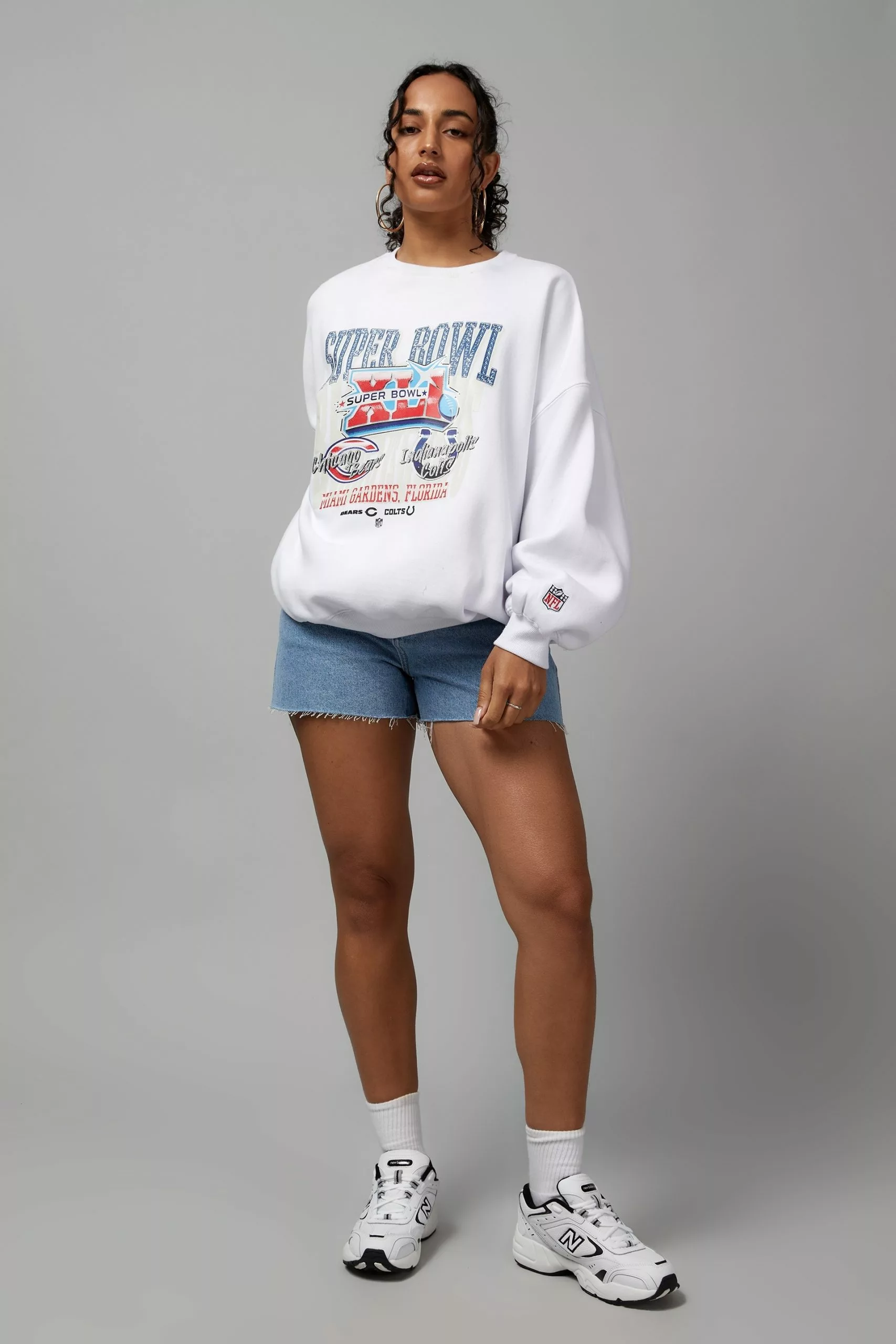 NFL Super Bowl Slouchy Graphic Crew - Image 5