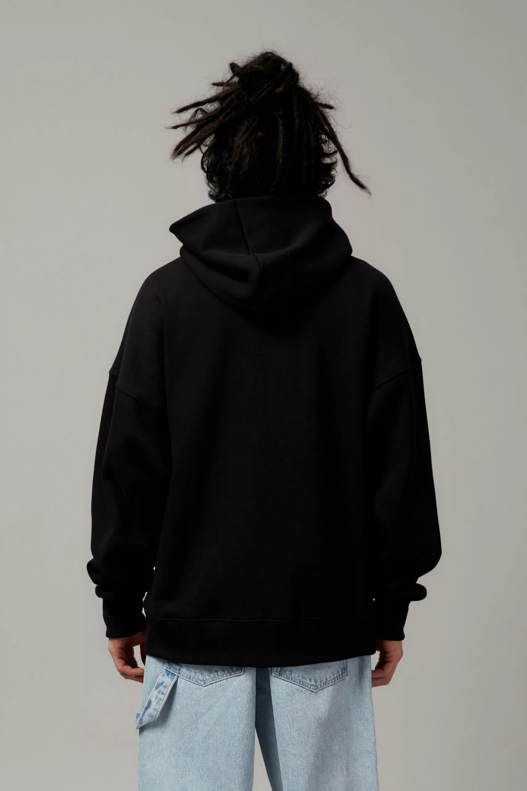 Baggy Graphic Zip Through Hoodie - Image 3