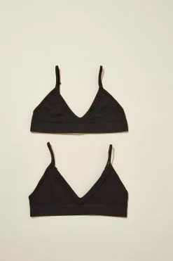 Body Seamless Chunky Triangle Bralette 2Pk