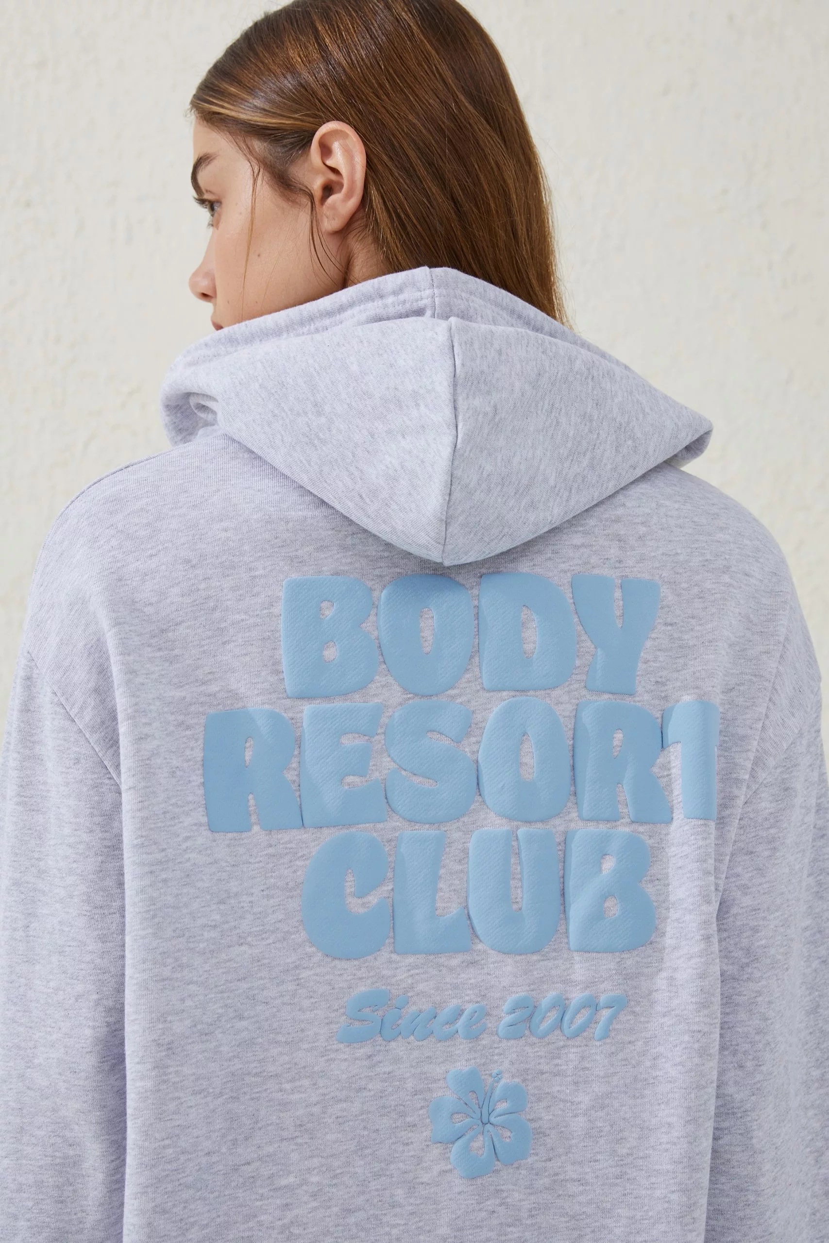 Body Oversized Beach Fleece Hoodie - Image 2