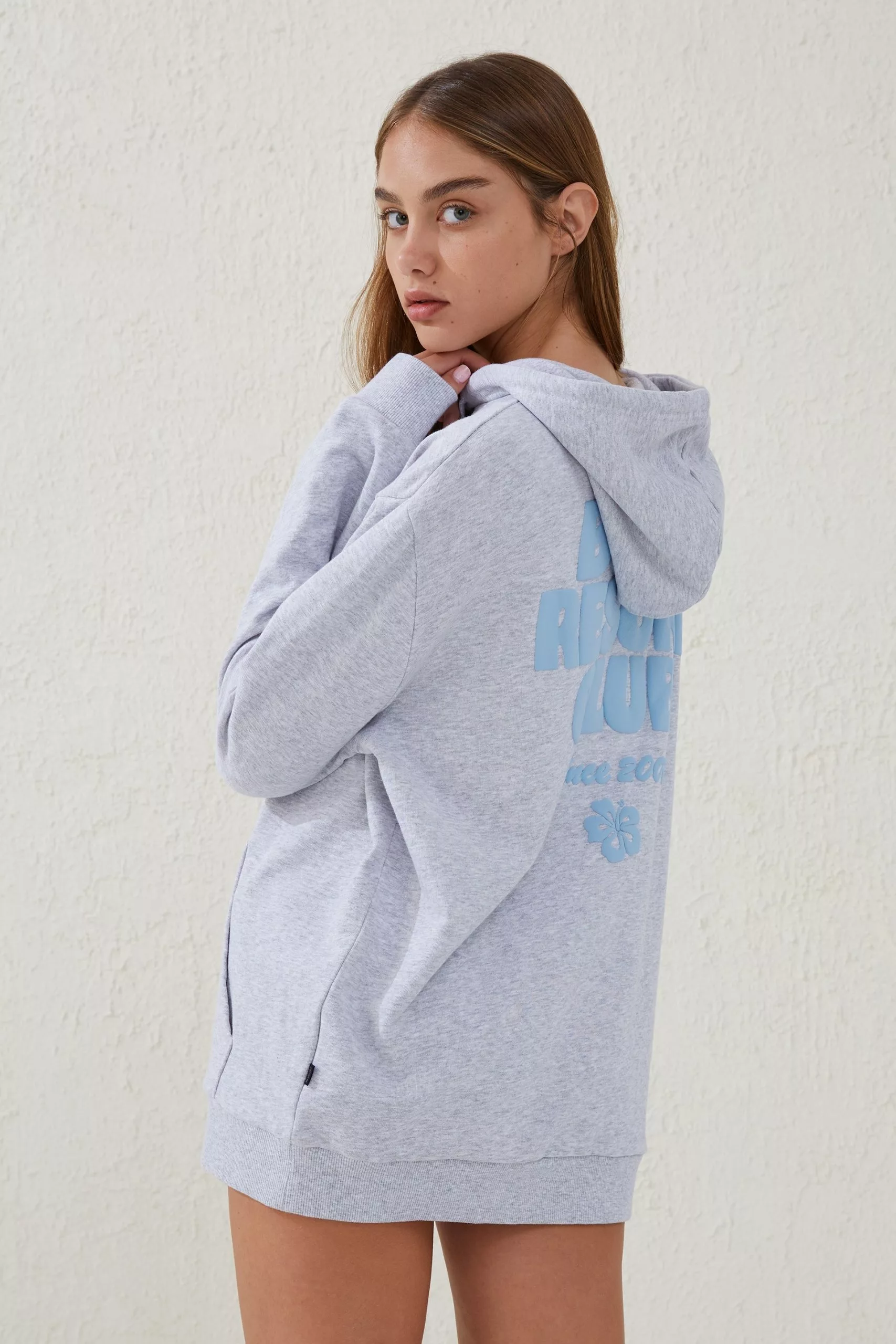 Body Oversized Beach Fleece Hoodie - Image 4