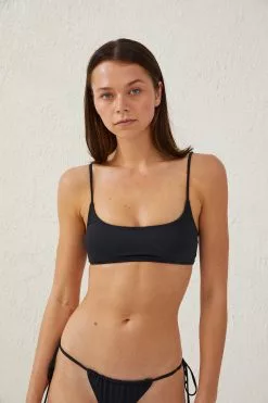 Body Scoop Neck Crop Bikini Top