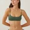 Body Scoop Neck Crop Bikini Top