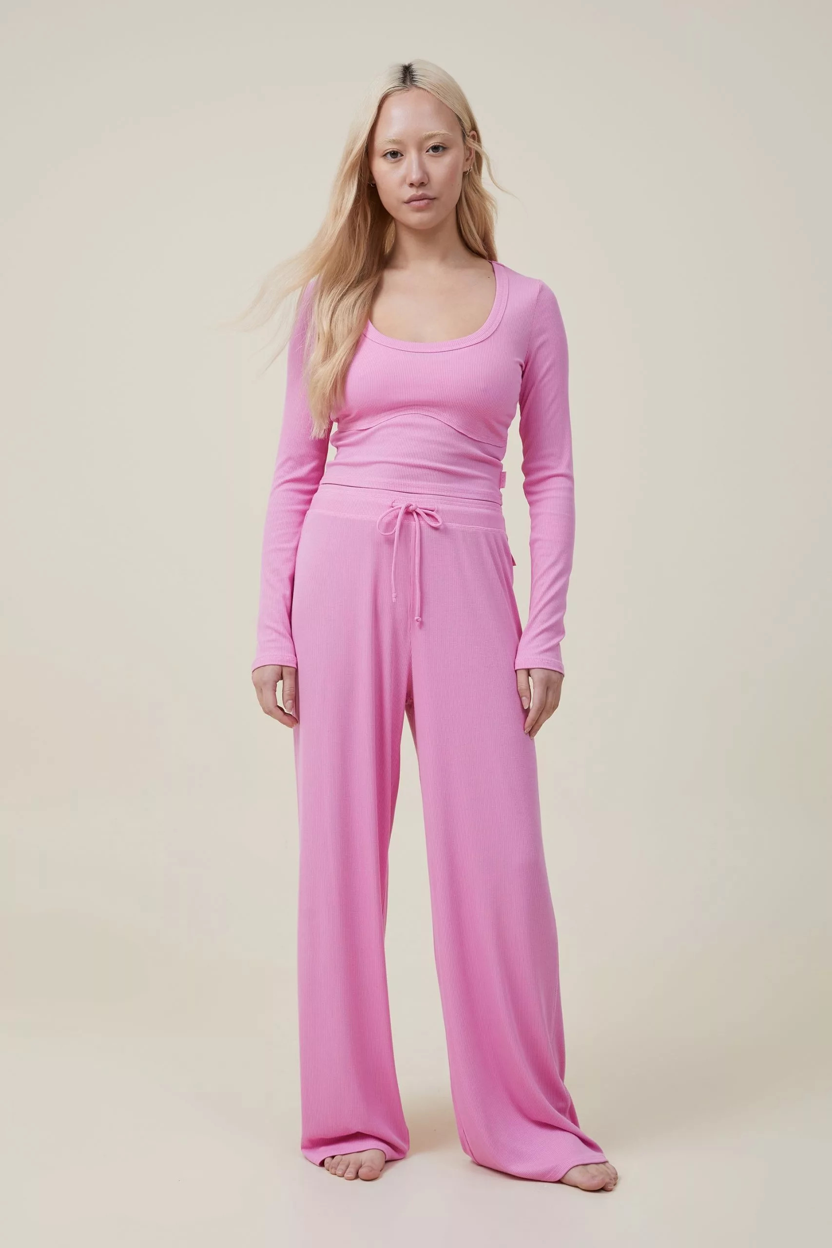 Body Sleep Recovery Cropped Long Sleeve Top - Image 4