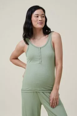 Body Sleep Recovery Maternity Henley Tank