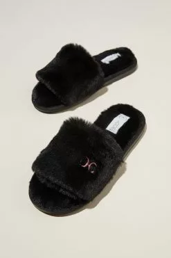 Body Personalised Fur Slide Slipper
