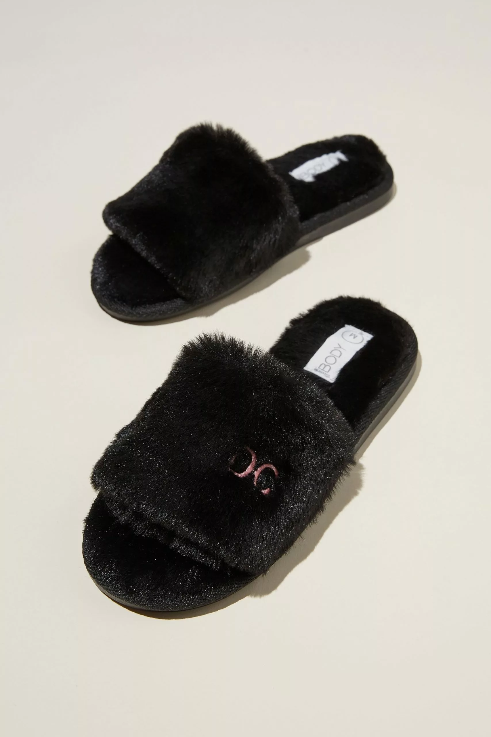 Body Personalised Fur Slide Slipper
