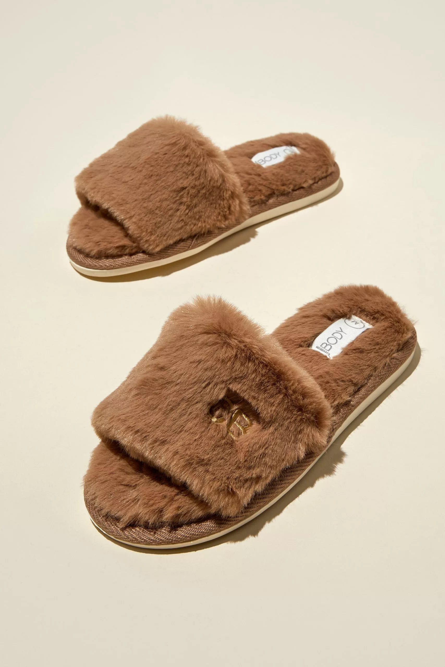 Body Personalised Fur Slide Slipper