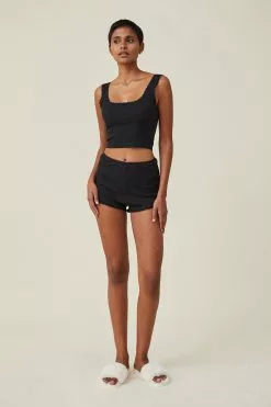 Body Rib Lace Short