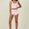 Body Rib Lace Short