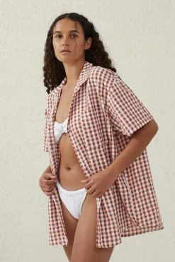 Body Short Sleeve Swing Beach Shirt