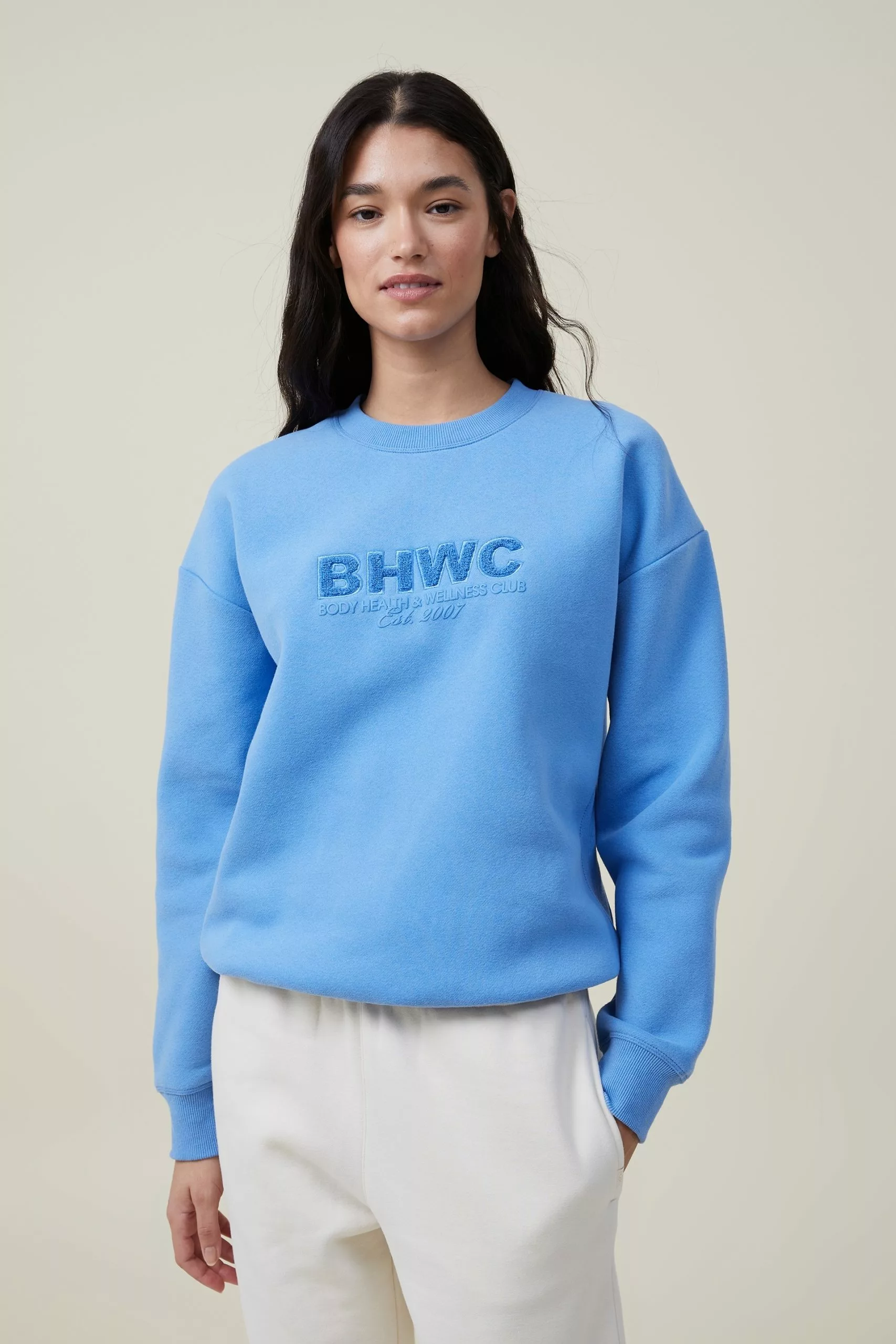 Body Plush Essential Crew Jumper