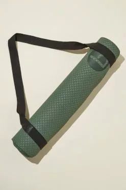 Body Printed Yoga Mat With Strap