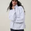 Body Plush Rib Half Zip Jumper