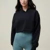 Body Plush Cropped Hoodie