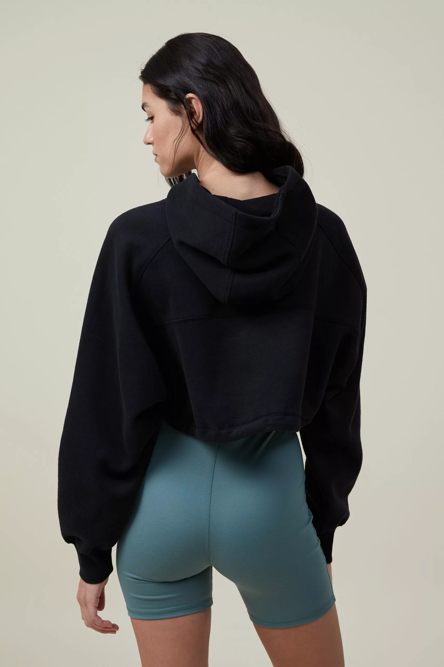 Body Plush Cropped Hoodie - Image 3