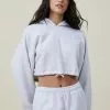 Body Plush Cropped Hoodie