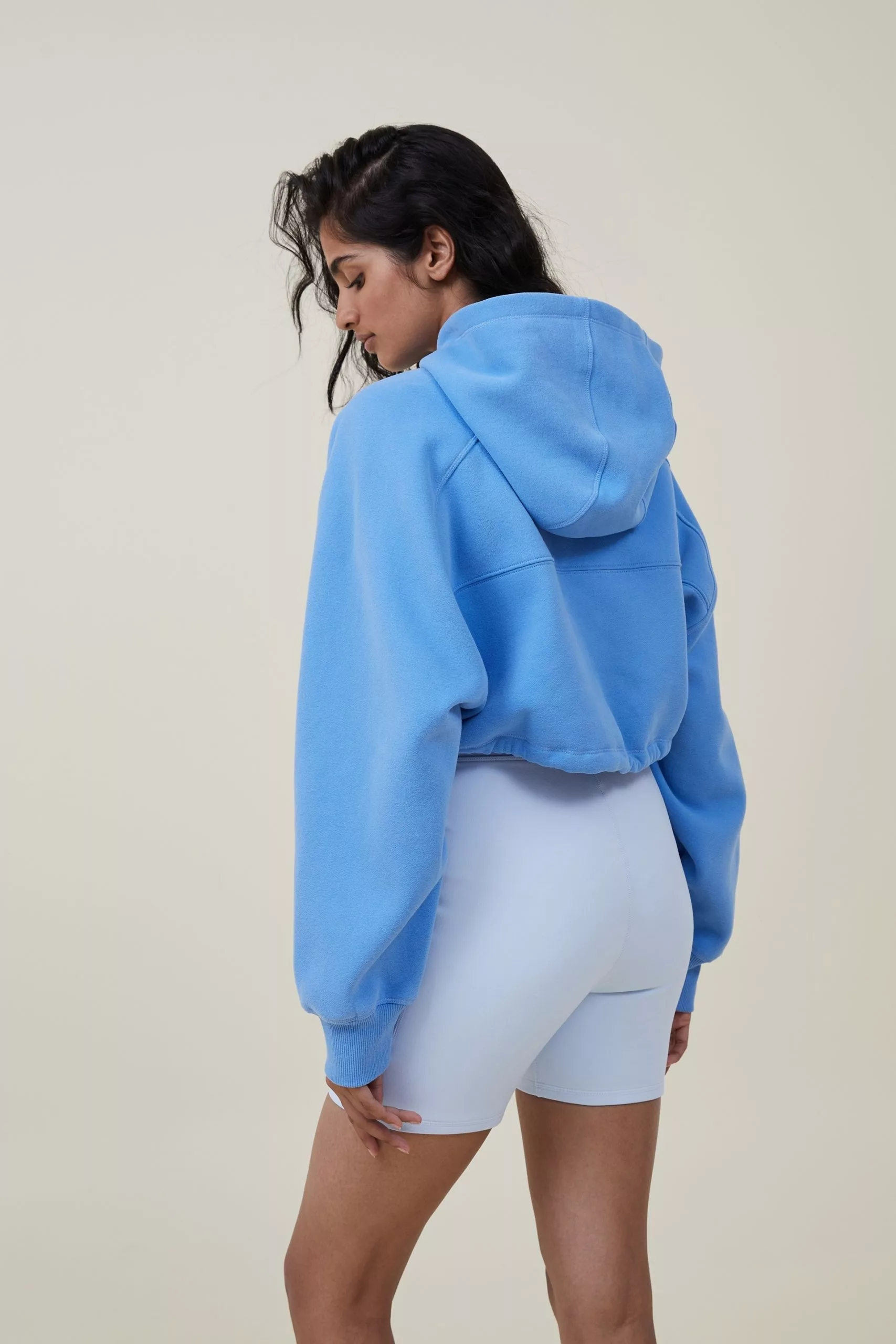 Body Plush Cropped Hoodie - Image 3