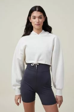 Body Plush Cropped Hoodie