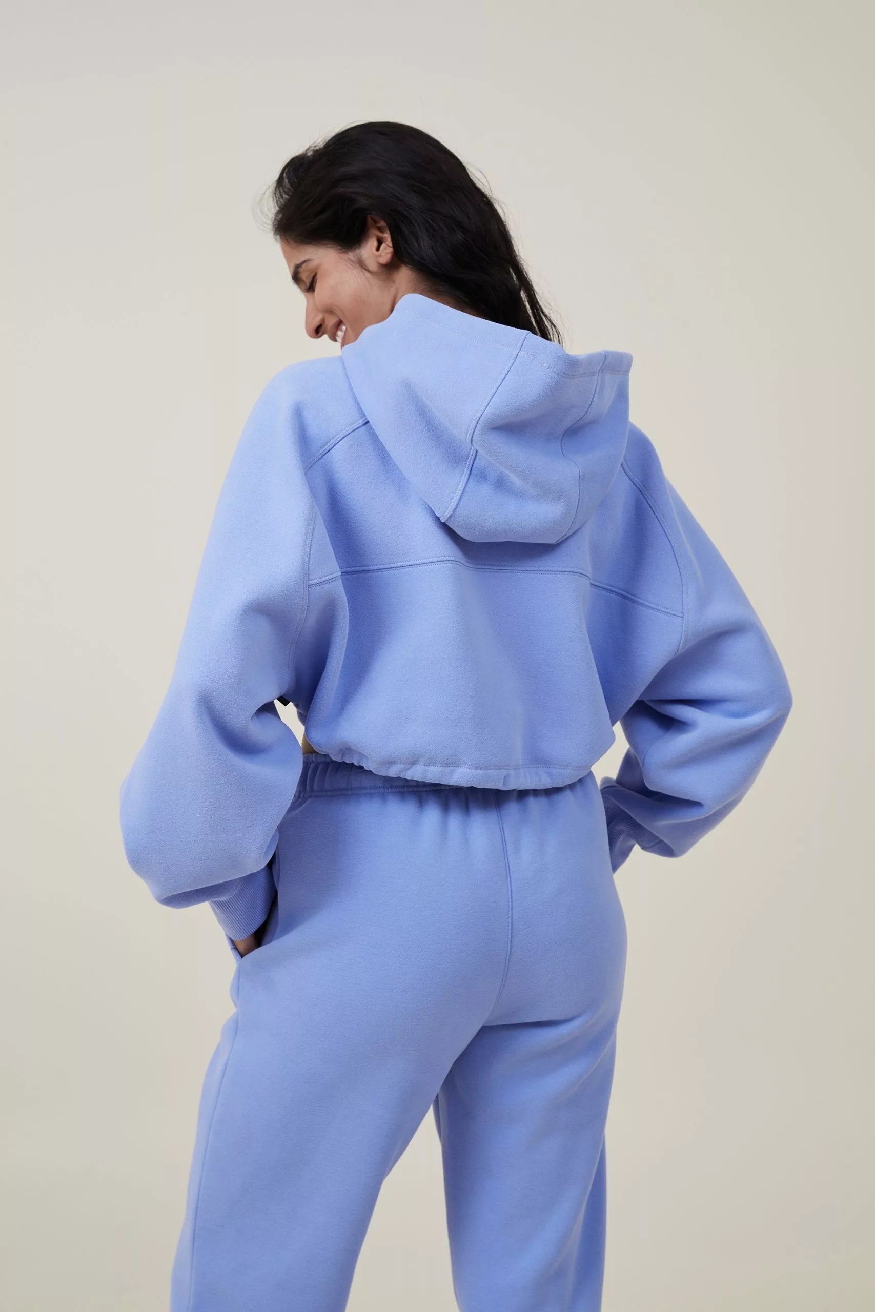 Body Plush Cropped Hoodie - Image 3