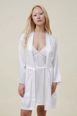 Body Jacquard Satin Robe