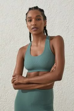 Body Rib Strappy Sports Crop