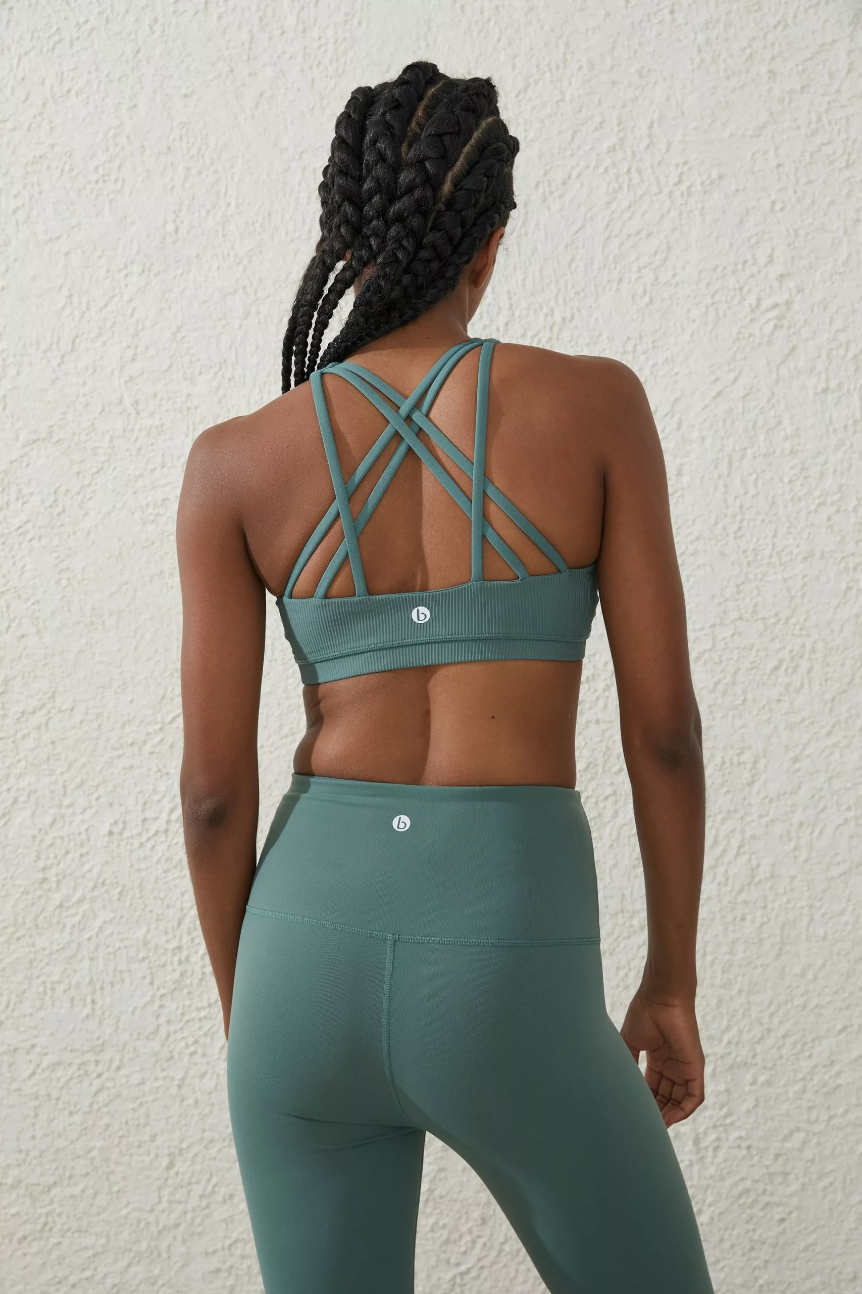 Body Rib Strappy Sports Crop - Image 3