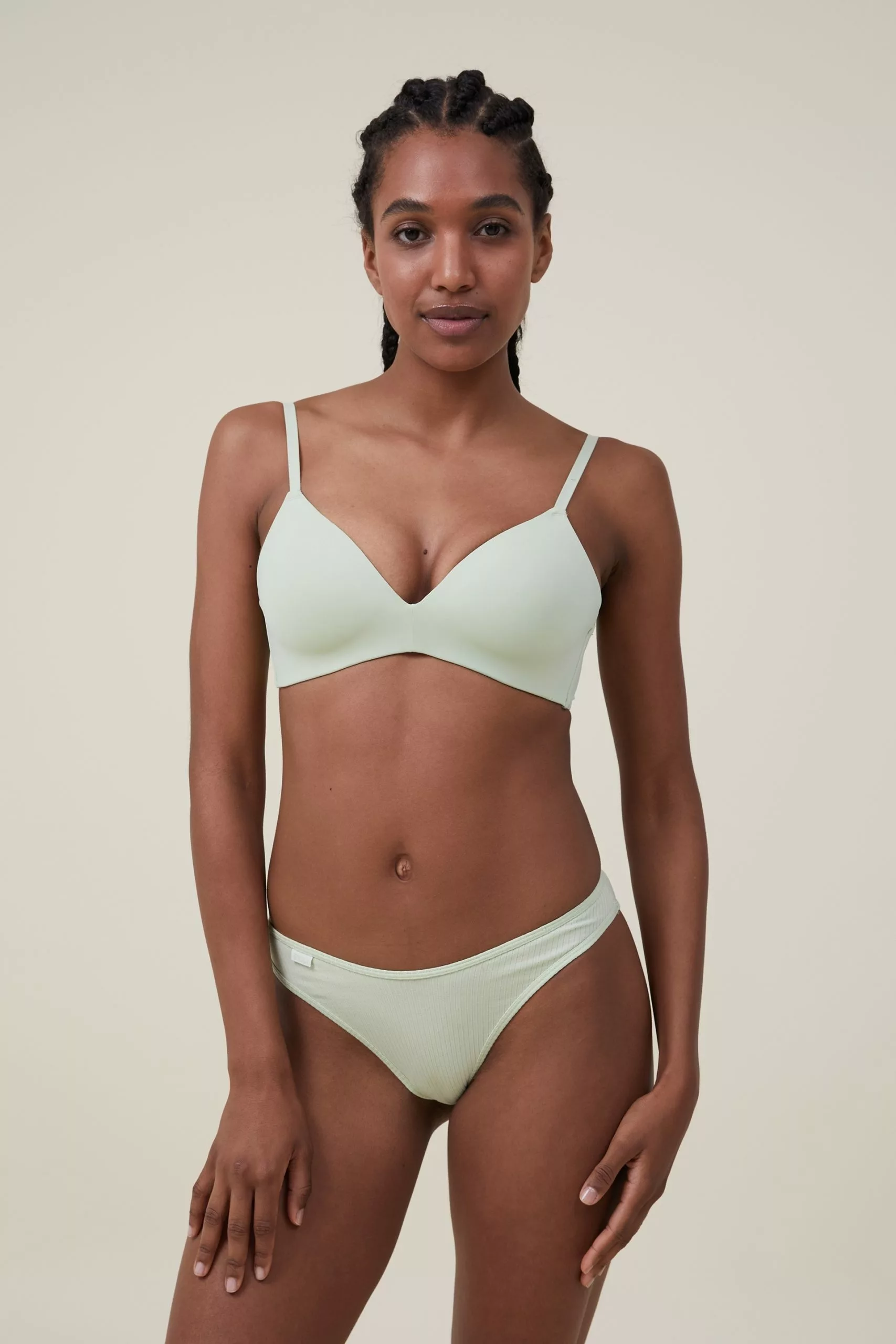 Body Organic Cotton Rib Brasiliano Brief