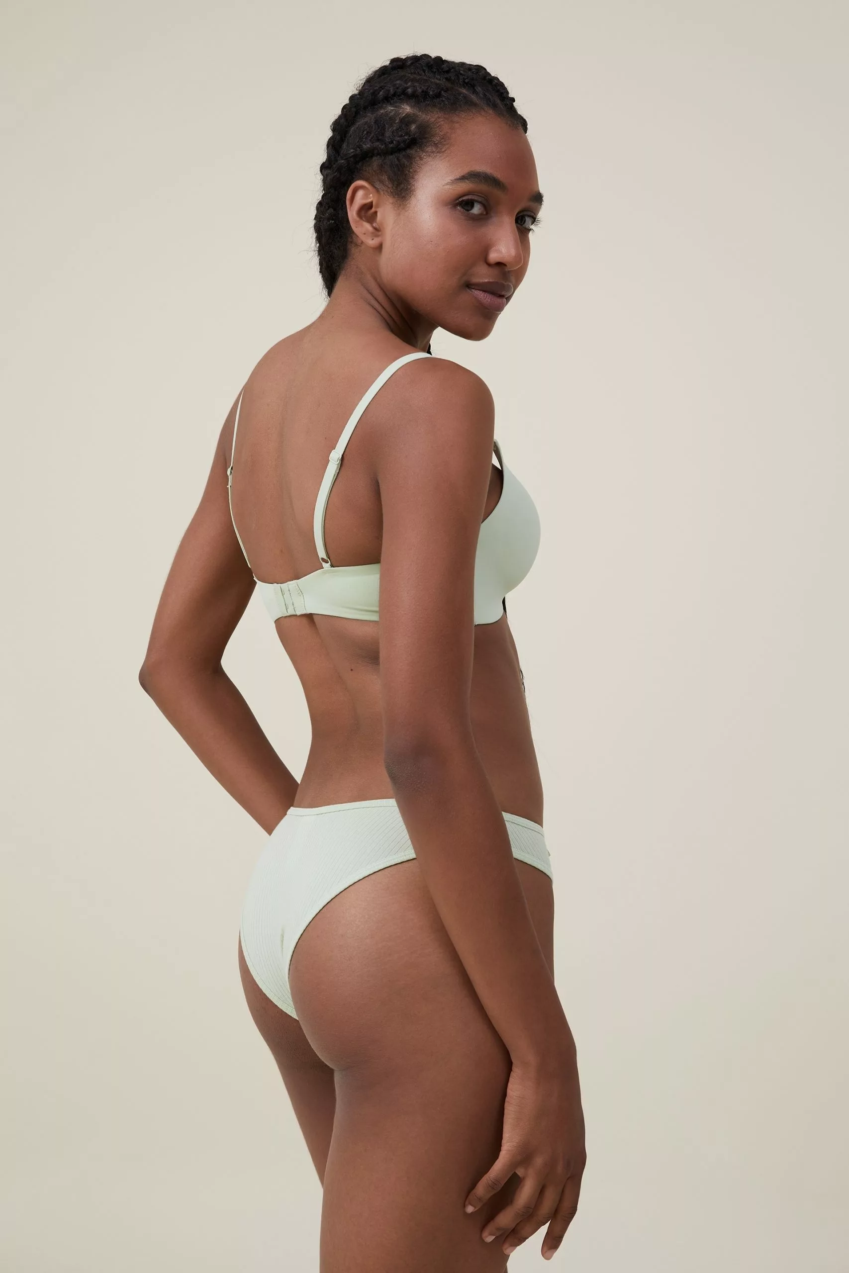 Body Organic Cotton Rib Brasiliano Brief - Image 3