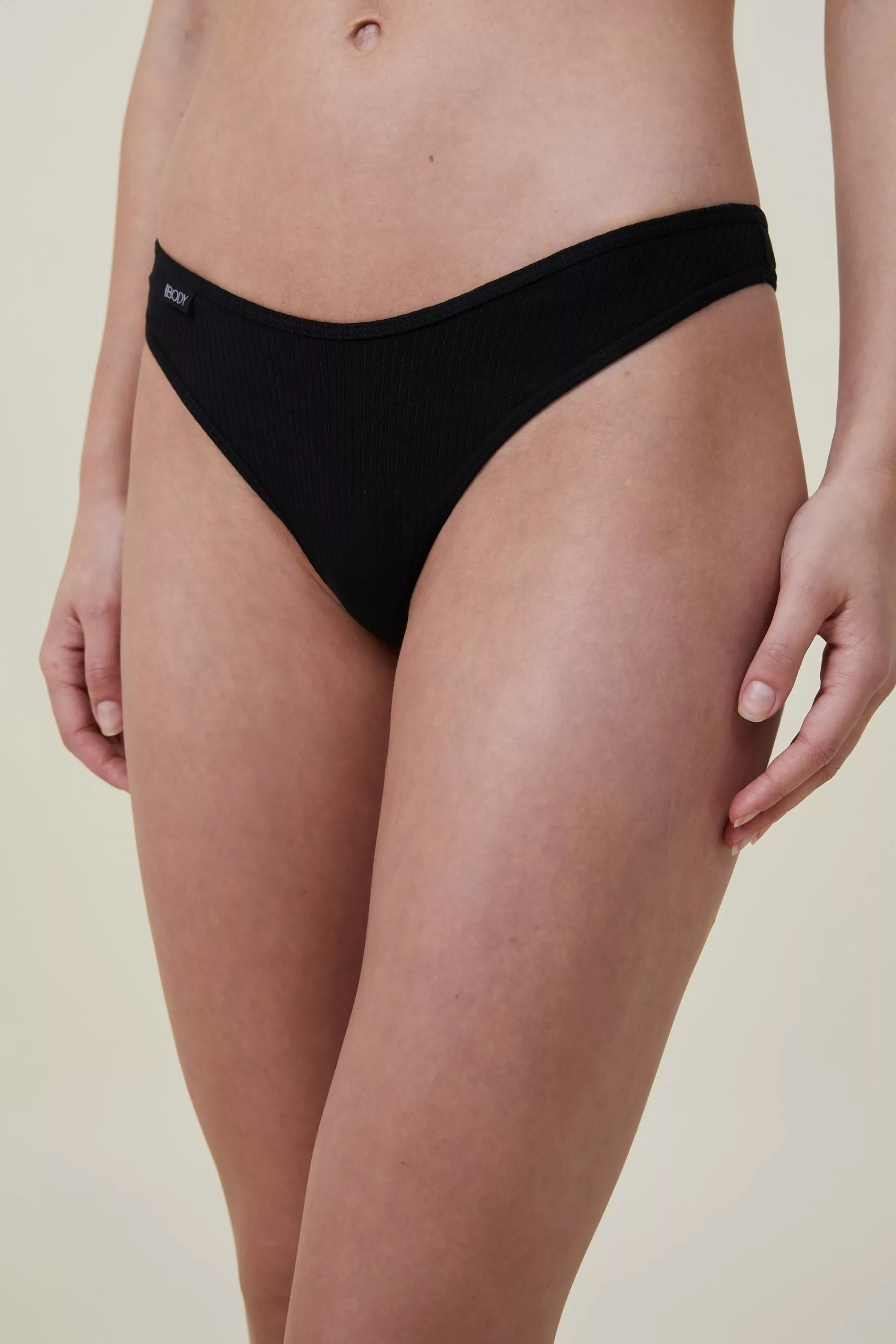 Body Organic Cotton Rib G String - Image 2