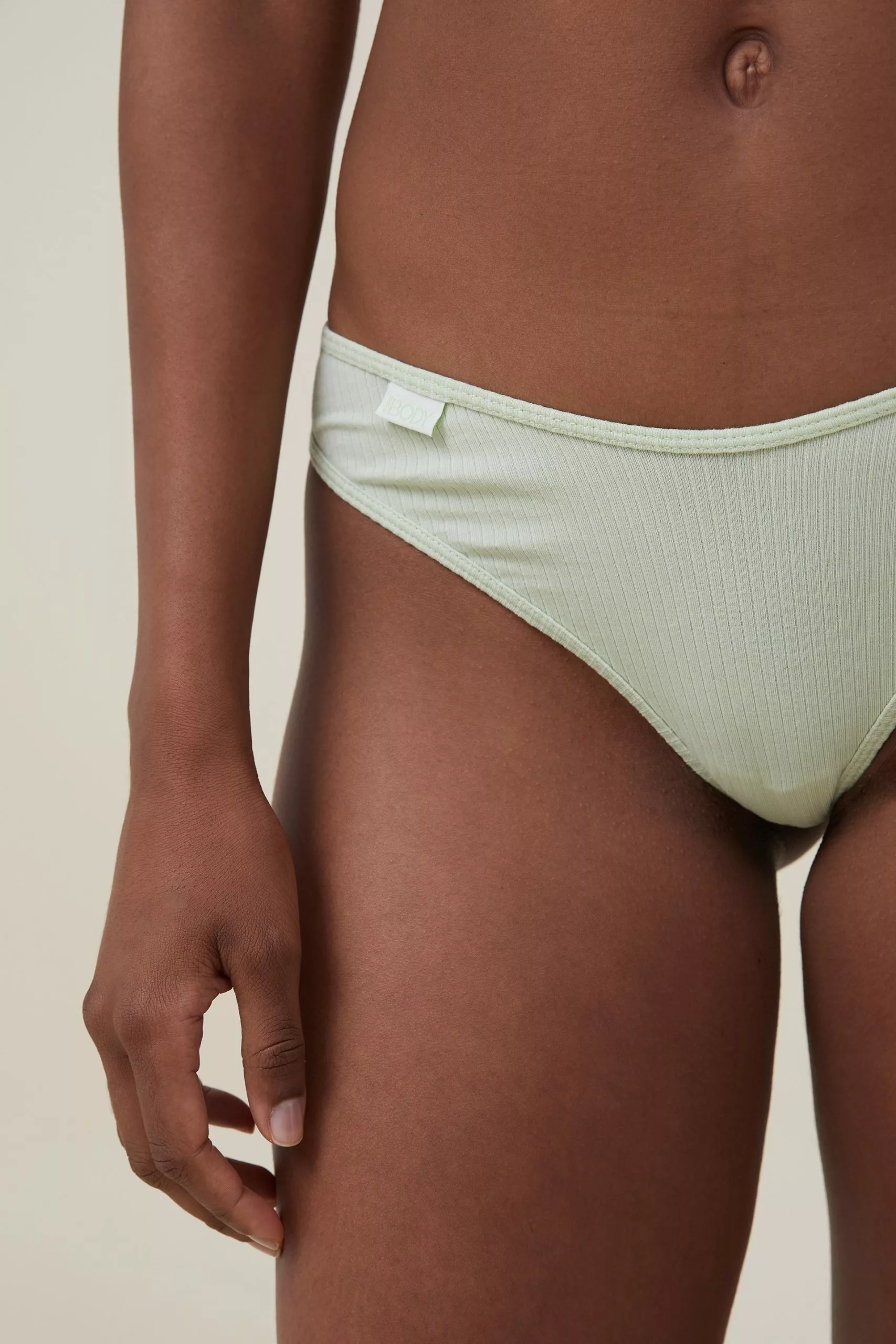 Body Organic Cotton Rib G String - Image 2