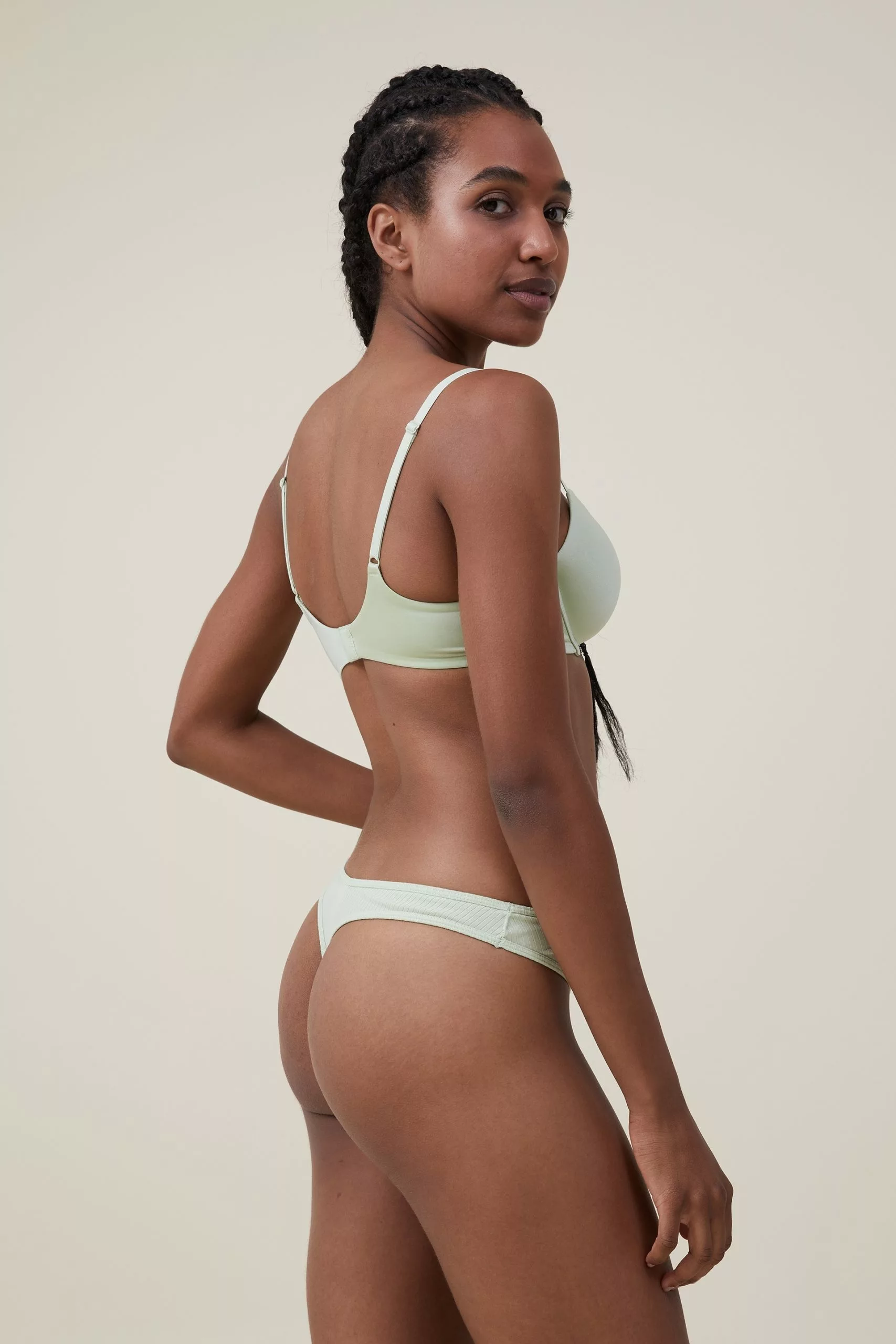 Body Organic Cotton Rib G String - Image 3