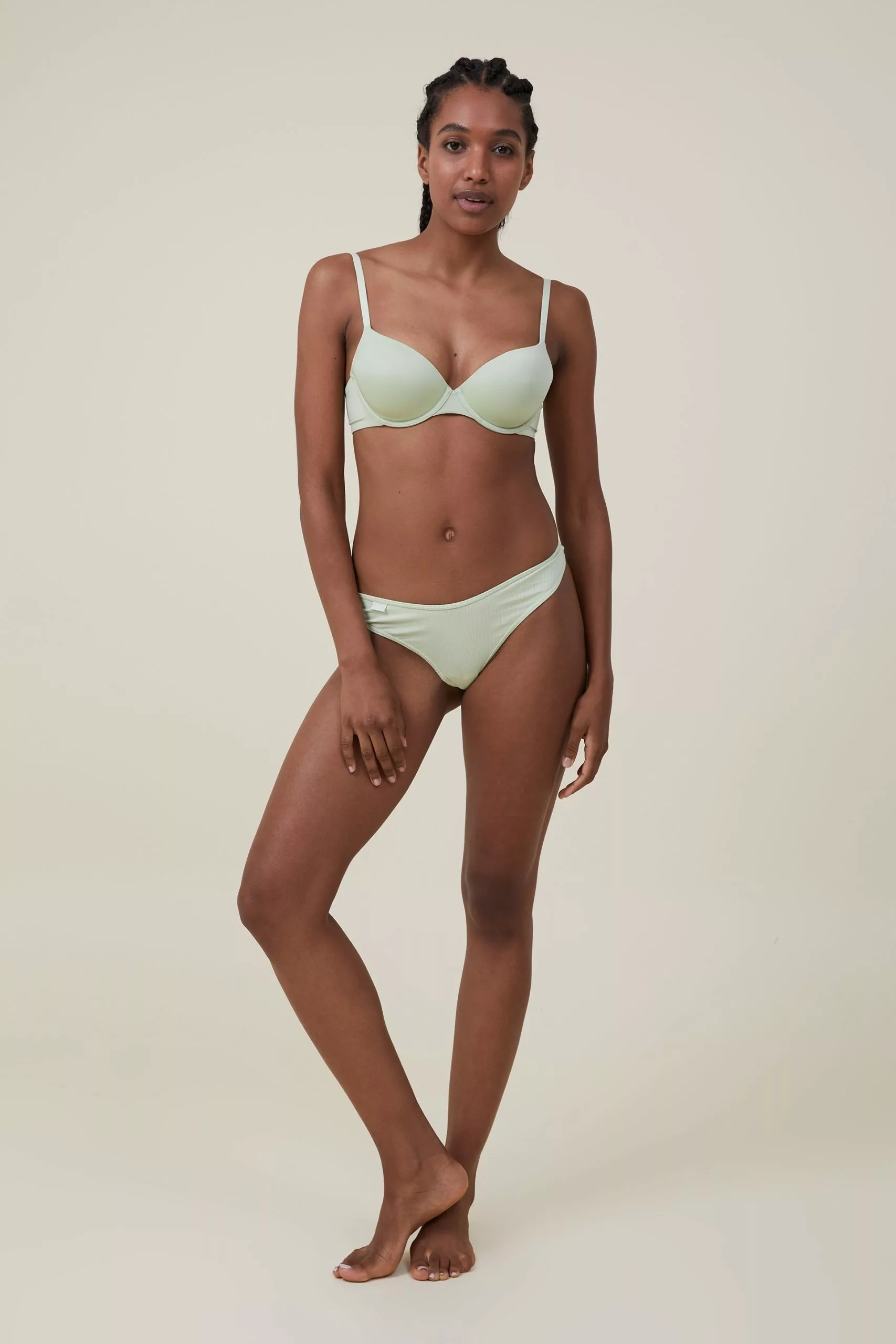 Body Organic Cotton Rib G String - Image 4