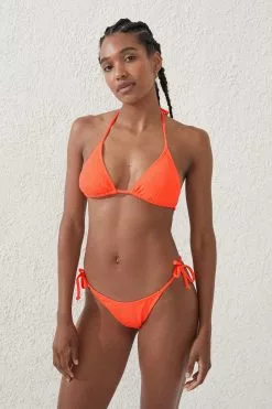 Body Fixed Tie Side Brazilian Bikini Bottom