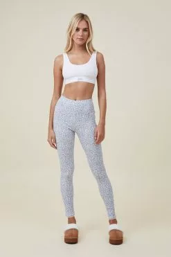 Body Rib Lace Legging