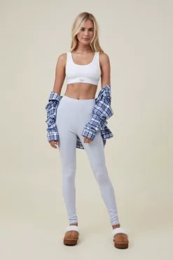 Body Rib Lace Legging