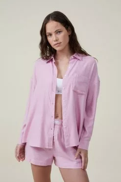 Body Flannel Boyfriend Long Sleeve Shirt